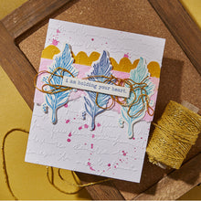 Load image into Gallery viewer, Spellbinder - Embossing Folder - Scribbled Letter. By Dina Wakley. Add a handwritten charm to your projects. At Embellish Away in Bowmanville Ontario Canada. Example by brand ambassador.