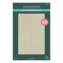 Load image into Gallery viewer, Spellbinders - 3D Embossing Folder - Texture & Foliage - Linen. Available at Embellish Away in Bowmanville Ontario Canada.