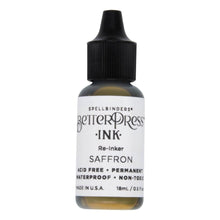 Load image into Gallery viewer, Spellbinders - BetterPress - Ink Reinker - Select from Drop Down. To reink, simply add a few drops of ink from the reinker bottle onto the ink pad and spread evenly. Available at Embellish Away located in Bowmanville Ontario Canada. Saffraon