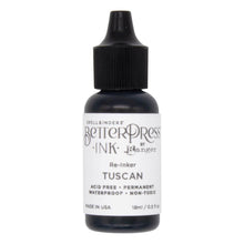 Load image into Gallery viewer, Spellbinders - BetterPress - Ink Reinker - Select from Drop Down. To reink, simply add a few drops of ink from the reinker bottle onto the ink pad and spread evenly. Available at Embellish Away located in Bowmanville Ontario Canada. Tuscan