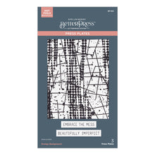 Load image into Gallery viewer, Spellbinders - BetterPress Plate - Beautifully Imperfect - Grungy Background. Available at Embellish Away in Bowmanville Ontario Canada.