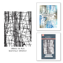 Load image into Gallery viewer, Spellbinders - BetterPress Plate - Beautifully Imperfect - Grungy Background. Available at Embellish Away in Bowmanville Ontario Canada.