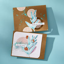 Load image into Gallery viewer, Growing Betterpress Plates & Die Set is from the Modern Botanicals Collection by Dina Wakley. Available at Embellish Away in Bowmanville Ontario Canada. Example by brand ambassador.