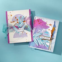 Load image into Gallery viewer, Growing Betterpress Plates & Die Set is from the Modern Botanicals Collection by Dina Wakley. Available at Embellish Away in Bowmanville Ontario Canada. Example by brand ambassador.