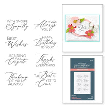 Load image into Gallery viewer, Spellbinders - BetterPress Press Plate - Always You Timeless Sentiments