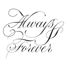 Load image into Gallery viewer, Spellbinders - BetterPress Press Plate - Copperplate Always & Forever. Available at Embellish Away located in Bowmanville Ontario Canada.