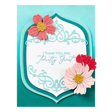 Load image into Gallery viewer, Spellbinders - BetterPress Press Plate - New Beginnings Timeless. Sentiments are expressions of love, friendship, gratitude and more! Available at Embellish Away located in Bowmanville Ontario Canada. Card example by brand ambassador.