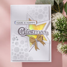 Load image into Gallery viewer, Spellbinders - Clear Stamp & Die Set - All About Christmas - Christmas Sentiments. Ten sentiment stamp and dies that work around the word, Christmas. Available at Embellish Away in Bowmanville Ontario Canada. Example by brand ambassador.