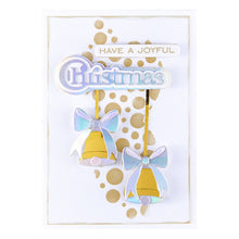 Load image into Gallery viewer, Spellbinders - Clear Stamp & Die Set - All About Christmas - Christmas Sentiments. Ten sentiment stamp and dies that work around the word, Christmas. Available at Embellish Away in Bowmanville Ontario Canada. Example by brand ambassador.