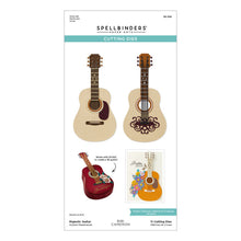 Load image into Gallery viewer, Spellbinders - Die - Bibi's Musical Notes - Majestic Guitar. Available at Embellish Away in Bowmanville Ontario Canada.