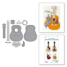 Load image into Gallery viewer, Spellbinders - Die - Bibi's Musical Notes - Majestic Guitar. Available at Embellish Away in Bowmanville Ontario Canada.