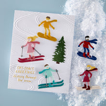 Load image into Gallery viewer, Spellbinders - Die - Ski-son's Greetings - Hit the Slopes. Available at Embellish Away in Bowmanville Ontario Canada. Example by brand ambassador.
