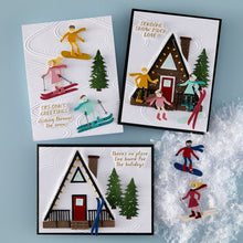 Load image into Gallery viewer, Spellbinders - Dies & 3D Folder Bundle - Ski-son's Greetings