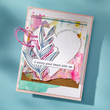 Load image into Gallery viewer, Spellbinders - Embossing Folder - Modern Botanicals - Lined Circles. By Dina Wakley. Available at Embellish Away in Bowmanville Ontario Canada. Example by brand ambassador.