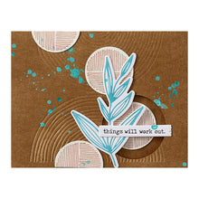 Load image into Gallery viewer, Spellbinders - Embossing Folder - Modern Botanicals - Lined Circles. By Dina Wakley. Available at Embellish Away in Bowmanville Ontario Canada. Example by brand ambassador.