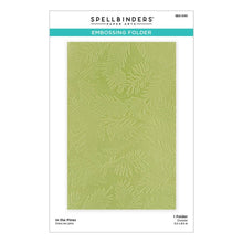 Load image into Gallery viewer, Spellbinders - Embossing Folder From Make It Merry Collection - In The Pines. Embosses an all-around detailed pine needle branches background. It covers a standard card front from A2 to 5 x7-inch to even the trendy slimline cards. Available at Embellish Away located in Bowmanville Ontario Canada.