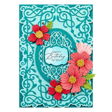 Load image into Gallery viewer, Spellbinders - Etched Dies - Cardfront 5"X7" - Timeless. Timeless 5 x 7 Cardfront Etched Dies are part of the Timeless Collection and is a set of six thin metal cutting dies. Available at Embellish Away located in Bowmanville Ontario Canada. Example by brand ambassador.