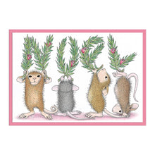 Charger l'image dans la galerie, Spellbinders - House Mouse - Cling Rubber Stamp - Noel. Noel Cling Rubber Stamp Set is part of the from House-Mouse Designs Holiday Collection with a set of two stamps. This line up of playful mice spells out a leafy NOEL accented with holiday berries. Available at Embellish Away located in Bowmanville Ontario Canada. Example by brand ambassador.