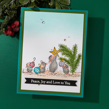 Load image into Gallery viewer, Monica, Friend, Amanda and Friend are around the Christmas tree trimming the tree with wonderful ornaments...so sweet! At Embellish Away in Ontario Canada. Example by Spellbinders brand ambassador.