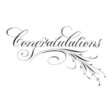 Load image into Gallery viewer, Spellbinders - Press Plate By Paul Antonio - Copperplate - Congratulations. Copperplate Congratulations Press Plate is from the Copperplate Everyday Sentiments Collection by Paul Antonio. Available at Embellish Away located in Bowmanville Ontario Canada.