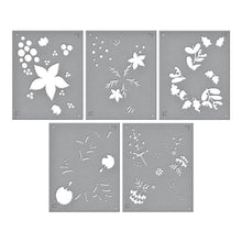 Cargar imagen en el visor de la galería, Spellbinders - Stencil - From The Classic Christmas Collection - Christmas Florals. Christmas Florals is from the Classic Christmas Collection and are made of durable Mylar stencil material. Available at Embellish Away located in Bowmanville Ontario Canada.