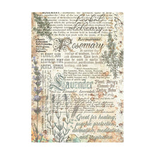 Load image into Gallery viewer, Stamperia - Assorted Rice Paper Backgrounds A6 - 8/Sheets - Fortune. Rice papers are wafer thin and can be used for wrapping, decoupage, painting, molding and are perfect for mixed media projects and other paper crafts. Available at Embellish Away located in Bowmanville Ontario Canada.