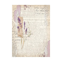 Load image into Gallery viewer, Stamperia - Assorted Rice Paper Backgrounds A6 - 8/Sheets - Lavender. Rice papers are wafer thin and can be used for wrapping, decoupage, painting, molding and are perfect for mixed media projects and other paper crafts. Available at Embellish Away located in Bowmanville Ontario Canada.