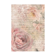 Load image into Gallery viewer, Stamperia - Assorted Rice Paper Backgrounds A6 - 8/Sheets - Shabby Rose. Rice papers are wafer thin and can be used for wrapping, decoupage, painting, molding and are perfect for mixed media projects and other paper crafts. Available at Embellish Away located in Bowmanville Ontario Canada.