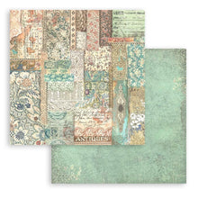 Load image into Gallery viewer, Stamperia - Maxi Backgrounds Double-Sided Paper Pad 12"X12" - 10/Pkg - Brocante Antiques. The perfect addition to your cards, scrapbooks and other paper crafts! This package contains 10 12x12 inch sheets of double-sided paper. Acid free. Available at Embellish Away located in Bowmanville Ontario Canada.