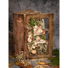 Load image into Gallery viewer, Stamperia - Stencil 7"X7" - Christmas Letters. Stencils are perfect for using on mixed media, card making, scrapbooking, textile art and so much more. Use them together or on their own. Available at Embellish Away located in Bowmanville Ontario Canada. Example by brand ambassador.