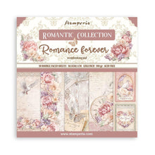 Load image into Gallery viewer, Stamperia - Double-Sided Paper Pad 12"X12" - 10/Pkg - Romance Forever. Start your project off right with the perfect paper for scrapbook pages, greeting cards, bookmarks, gift cards, mixed media and much more! Available at Embellish Away located in Bowmanville Ontario Canada.
