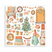 Load image into Gallery viewer, Stamperia - Double-Sided Paper Pad 12"X12" - 10/Pkg - All Around Christmas. Start your project off right with the perfect paper for scrapbook pages, greeting cards, bookmarks, gift cards, mixed media and much more! Available at Embellish Away located in Bowmanville Ontario Canada.