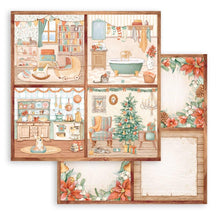 Load image into Gallery viewer, Stamperia - Double-Sided Paper Pad 12"X12" - 10/Pkg - All Around Christmas. Start your project off right with the perfect paper for scrapbook pages, greeting cards, bookmarks, gift cards, mixed media and much more! Available at Embellish Away located in Bowmanville Ontario Canada.