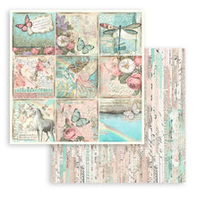 Load image into Gallery viewer, Stamperia - Double-Sided Paper Pad 8"X8" - 10/Pkg - Wonderland, 10 Designs/1 Each. Available in a variety of designs, each sold separately. Contains ten 8x8 inch sheets of double-sided paper, each with a different design. Acid free. Available at Embellish Away located in Bowmanville Ontario Canada.
