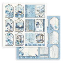 Load image into Gallery viewer, Stamperia - Double-Sided Paper Pad 8"X8" - 10/Pkg - Blue Land. All you need for scrapbooking! Available in a variety of designs, each sold separately. This package contains ten 8x8 inch sheets of double-sided paper, each with a different design. Available at Embellish Away located in Bowmanville Ontario Canada.