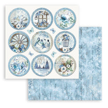 Load image into Gallery viewer, Stamperia - Double-Sided Paper Pad 12"X12" - 10/Pkg - Blue Land. All you need for scrapbooking! Available in a variety of designs, each sold separately. Contains ten sheets of 12x12 inch sheets of double sided paper, each with a different design. Available at Embellish Away located in Bowmanville Ontario Canada.