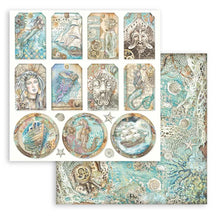 Cargar imagen en el visor de la galería, Stamperia - Double-Sided Paper Pad 8"X8" - 10/Pkg - Songs Of The Sea. The perfect start to your scrapbooks, cards and more! This package contains ten 8x8 inch double-sided sheets with a different design on each side. Available at Embellish Away located in Bowmanville Ontario Canada.