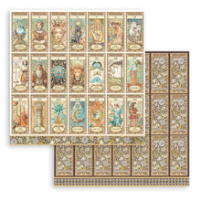 Load image into Gallery viewer, Stamperia - Double-Sided Paper Pad 12"X12" - 10/Pkg - Fortune. Start your paper craft projects with the perfect papers. Ideal for scrapbook pages, greeting cards and more! Acid free. Package contains ten double-sided 12x12 inch sheets (20 designs total). Available at embellish Away located in Bowmanville Ontario Canada