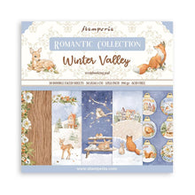 Load image into Gallery viewer, Stamperia - Double-Sided Paper Pad 12"X12" - 10/Pkg - Winter Valley. Start your project off right with the perfect paper for scrapbook pages, greeting cards, bookmarks, gift cards, mixed media and much more! Available at Embellish Away located in Bowmanville Ontario Canada.