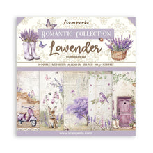 Load image into Gallery viewer, Stamperia - Double-Sided Paper Pad 8"X8" - 10/Pkg - Lavender, 10 Designs/1 Each. Available in a variety of designs, each sold separately. Contains ten 8x8 inch sheets of double-sided paper, each with a different design. Acid free. Available at Embellish Away located in Bowmanville Ontario Canada.