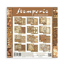 Cargar imagen en el visor de la galería, Stamperia - Double-Sided Paper Pad 8"X8" - 10/Pkg - Coffee And Chocolate. All you need for scrapbooking! This package contains ten 8x8 inch sheets of double-sided paper, each in different designs. Acid free Available at Embellish Away located in Bowmanville Ontario Canada.