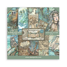 Cargar imagen en el visor de la galería, Stamperia - Double-Sided Paper Pad 8"X8" - 10/Pkg - Songs Of The Sea. The perfect start to your scrapbooks, cards and more! This package contains ten 8x8 inch double-sided sheets with a different design on each side. Available at Embellish Away located in Bowmanville Ontario Canada.