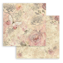 Load image into Gallery viewer, Stamperia - Double-Sided paper Pad 12"X12" - 10/Pkg - Shabby Rose. Available in a variety of designs, each sold separately. Contains ten sheets of 12x12 inch sheets of double sided paper, each with a different design. Acid free. Available at Embellish Away located in Bowmanville Ontario Canada.