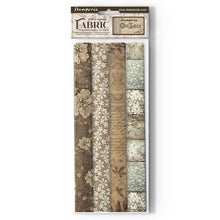 Load image into Gallery viewer, Stamperia - Polyester Fabric 12"X12" - 4/Pkg - Old Lace. Available at Embellish Away located in Bowmanville Ontario Canada.