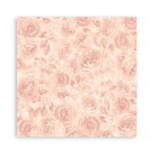 Load image into Gallery viewer, Stamperia - Polyester Fabric 12"X12" - 4/Pkg - Shabby Rose. This fabric can be sewn by hand or machine, or used with craft glue. It can be washed by hand in cold water. Ready to use on greeting cards, mixed media, altered art and more. Available at Embellish Away located in Bowmanville Ontario Canada.