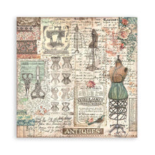 Load image into Gallery viewer, Stamperia - Single-Sided Paper Pad 12"X12" - 22/Pkg - Brocante Antiques. Start your project off right with the perfect paper for scrapbook pages, greeting cards, bookmarks, gift cards, mixed media and much more! Available at Embellish Away located in Bowmanville Ontario Canada.