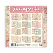 Load image into Gallery viewer, Stamperia - Double-Sided paper Pad 12"X12" - 10/Pkg - Shabby Rose. Available in a variety of designs, each sold separately. Contains ten sheets of 12x12 inch sheets of double sided paper, each with a different design. Acid free. Available at Embellish Away located in Bowmanville Ontario Canada.