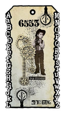 Load image into Gallery viewer, Studio Light - Clear Stamp - Essentials 1 PC - Dotted Circles. A simple background stamp of dots in a circular pattern, a good way to add some colour and dimension to the back of your paper crafting project. Available at Embellish Away located in Bowmanville Ontario Canada. Example by brand ambassador.