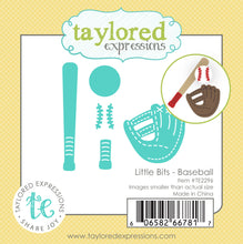 Charger l'image dans la galerie, Includes 5 dies. The baseball bat measures 2 3/4 x 3/8 in. and the baseball glove measures 1 1/2 x 1 1/2 in.. At Embellish Away in Bowmanville Ontario Canada.