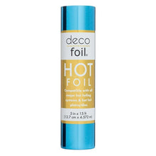 Load image into Gallery viewer, Therm-O Web - Deco Foil Hot Foil Roll, 5" x 15 ft. - Pool Blue. Available at Embellish Away located in Bowmanville Ontario Canada.